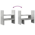 Laptop, Telefoane si Tablete - Laptopuri si accesorii - Accesorii Laptop - Standuri/Coolere notebook - Organizator birou, gri beton, 40x17x41 cm, lemn prelucrat - Infinity.ro