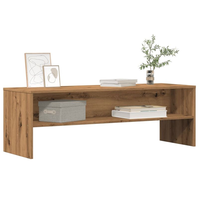 Casa si Gradina - Mobilier - Comode si corpuri - Comode - Dulap TV, stejar artizanal, 120x40x40 cm, lemn prelucrat - Infinity.ro