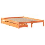 Casa si Gradina - Mobilier - Paturi si accesorii - Paturi - Cadru de pat fara saltea, maro ceruit 150x200 cm lemn masiv pin - Infinity.ro