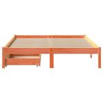 Casa si Gradina - Mobilier - Paturi si accesorii - Paturi - Cadru de pat fara saltea, maro ceruit 150x200 cm lemn masiv pin - Infinity.ro