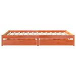 Casa si Gradina - Mobilier - Paturi si accesorii - Paturi - Cadru de pat fara saltea, maro ceruit 150x200 cm lemn masiv pin - Infinity.ro