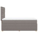 Casa si Gradina - Mobilier - Paturi si accesorii - Paturi - Pat box spring cu saltea, gri taupe, 90x190 cm, textil - Infinity.ro