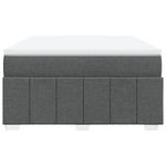 Casa si Gradina - Mobilier - Paturi si accesorii - Paturi - Pat box spring cu saltea, gri inchis, 140x190 cm, textil - Infinity.ro