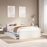 Casa si Gradina - Mobilier - Paturi si accesorii - Paturi - Cadru pat fara saltea/cu tablie, alb, 140x190cm, lemn masiv pin - Infinity.ro