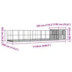 Petshop - Accesorii petshop - Culcusuri si custi - Tarcuri si colivii - Voliera de pasari cu extensie, argintiu, 1118x303x216 cm, otel - Infinity.ro