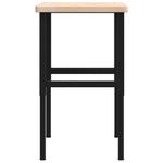 Casa si Gradina - Constructii - Scule de mana si unelte - Mese si bancuri de lucru - Banc lucru 100x60x(73-99,5) cm lemn masiv stejar dreptunghiular, maro și negru - Infinity.ro