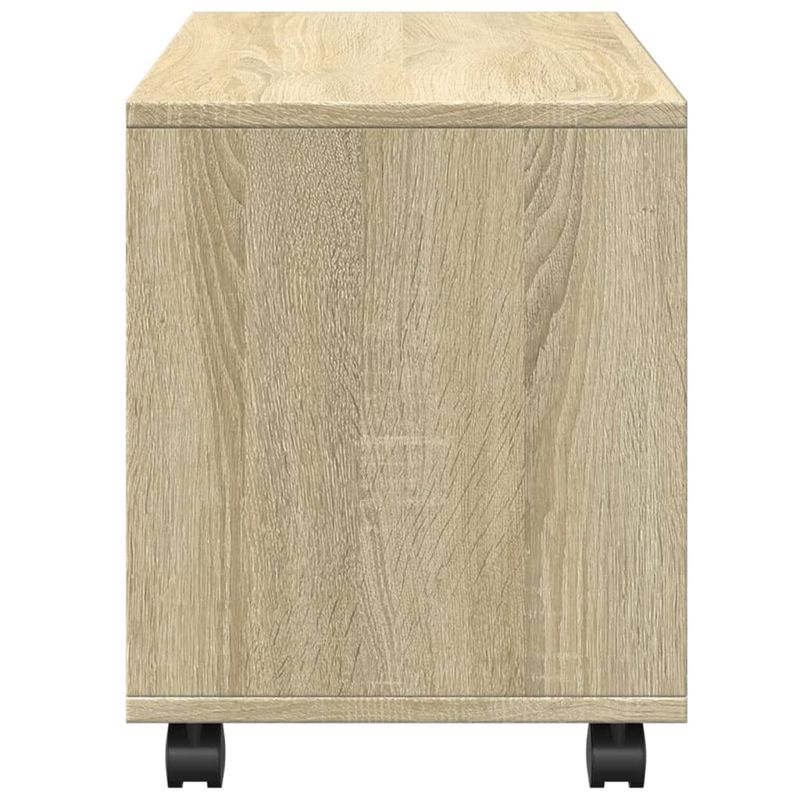 Casa si Gradina - Mobilier - Mobilier baie - Comode baie - Dulap cu roti, stejar sonoma, 72x33x42,5 cm, lemn prelucrat - Infinity.ro