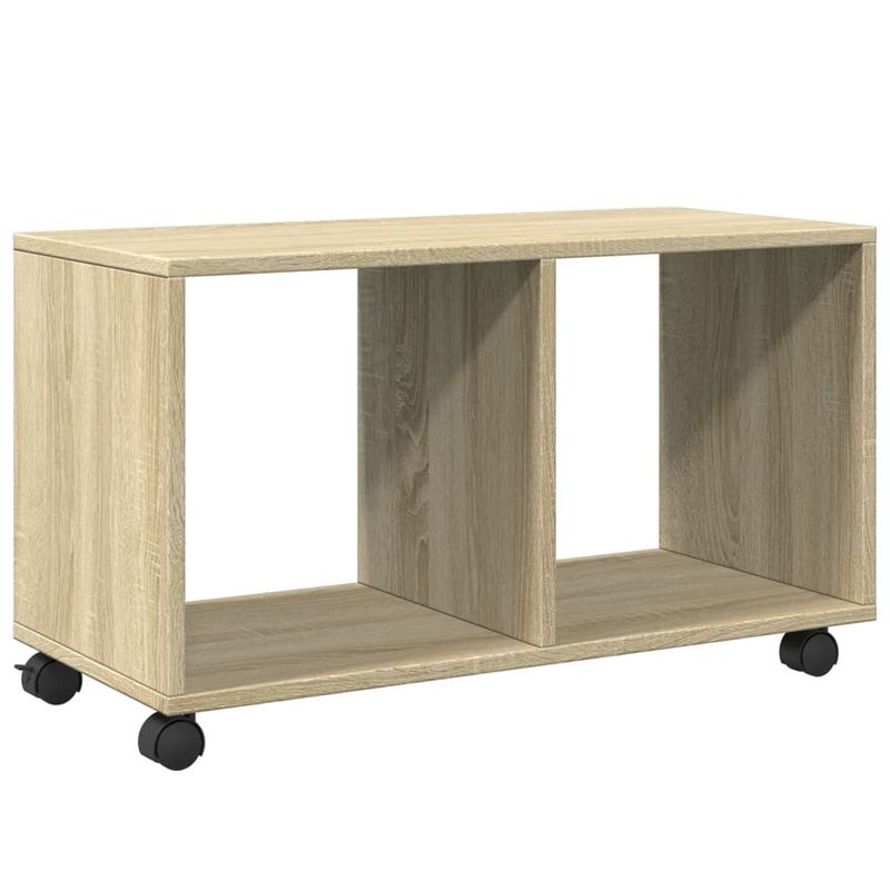 Casa si Gradina - Mobilier - Mobilier baie - Comode baie - Dulap cu roti, stejar sonoma, 72x33x42,5 cm, lemn prelucrat - Infinity.ro