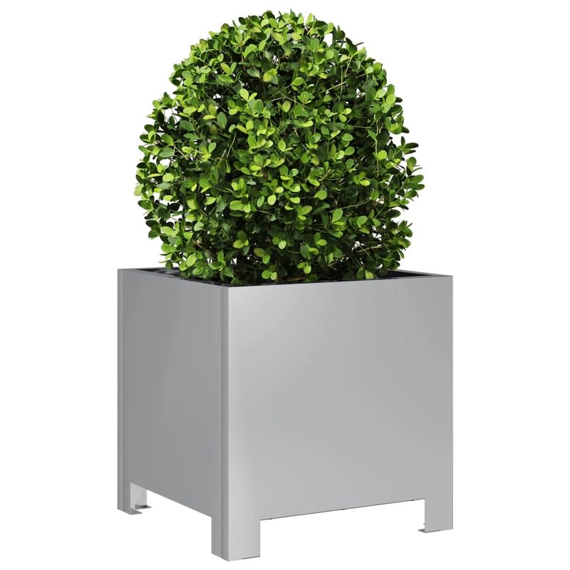 Casa si Gradina - Gradinarit si plante - Plante si ghivece - Ghivece si suporturi - Jardiniere gradina, 2 buc., 30x30x30 cm, otel galvanizat - Infinity.ro