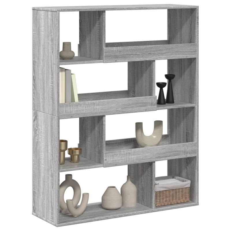 Casa si Gradina - Mobilier - Biblioteci si rafturi - Biblioteci - Biblioteca, gri sonoma, 100x33x125,5 cm, lemn prelucrat - Infinity.ro
