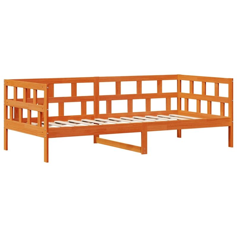 Casa si Gradina - Mobilier - Paturi si accesorii - Paturi - Pat de zi cu sertare, maro ceruit, 90x200 cm, lemn masiv de pin - Infinity.ro
