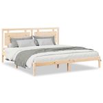 Casa si Gradina - Mobilier - Paturi si accesorii - Paturi - Cadru pat foarte lung fara saltea, 180x220 cm, lemn masiv - Infinity.ro