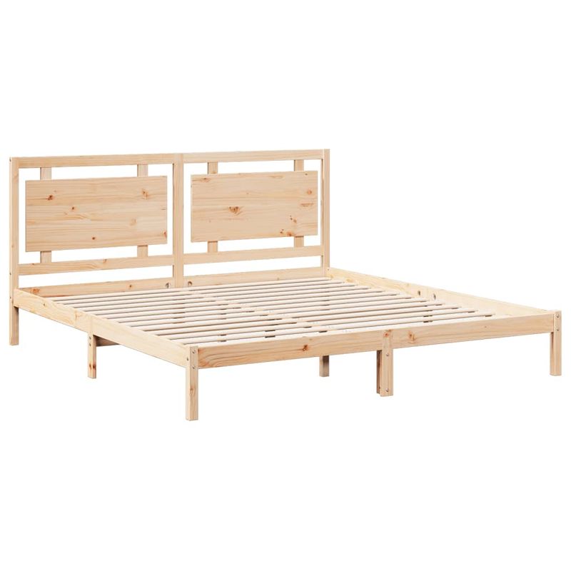 Casa si Gradina - Mobilier - Paturi si accesorii - Paturi - Cadru pat foarte lung fara saltea, 180x220 cm, lemn masiv - Infinity.ro