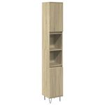 Casa si Gradina - Mobilier - Seturi de mobilier - Seturi baie - Set mobilier de baie, 3 piese, stejar sonoma, lemn prelucrat - Infinity.ro