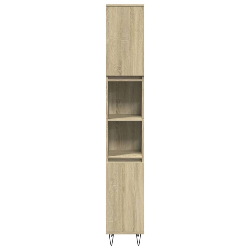 Casa si Gradina - Mobilier - Seturi de mobilier - Seturi baie - Set mobilier de baie, 3 piese, stejar sonoma, lemn prelucrat - Infinity.ro