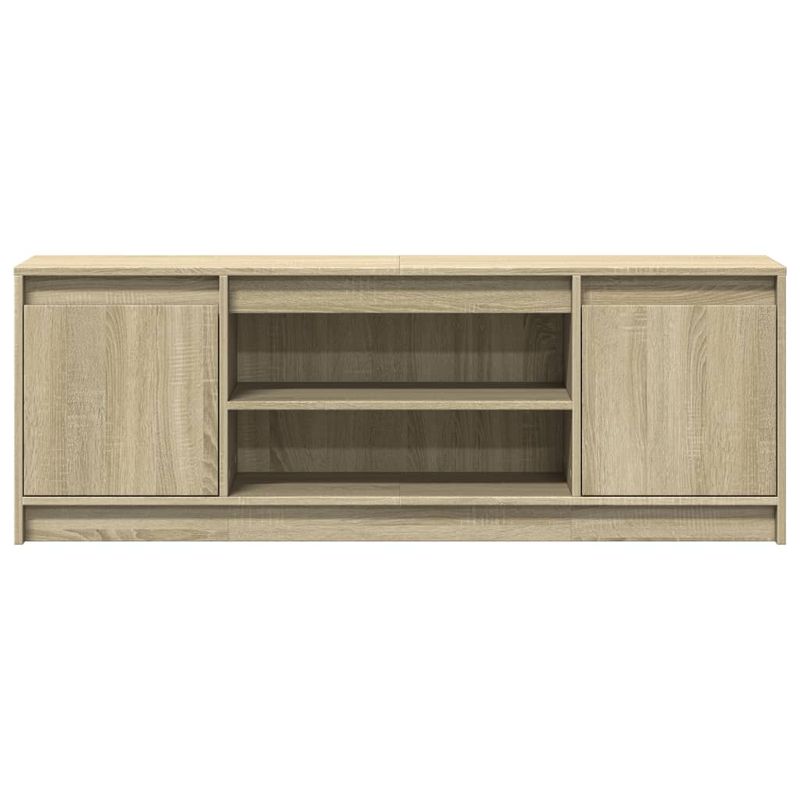 Casa si Gradina - Mobilier - Comode si corpuri - Comode - Dulap TV cu LED, stejar sonoma, 139,5x34x50 cm, lemn prelucrat - Infinity.ro
