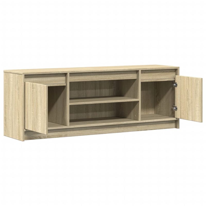 Casa si Gradina - Mobilier - Comode si corpuri - Comode - Dulap TV cu LED, stejar sonoma, 139,5x34x50 cm, lemn prelucrat - Infinity.ro