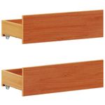 Casa si Gradina - Mobilier - Paturi si accesorii - Paturi - Cadru pat fara saltea/cu tablie maro 180x200 cm lemn masiv pin - Infinity.ro