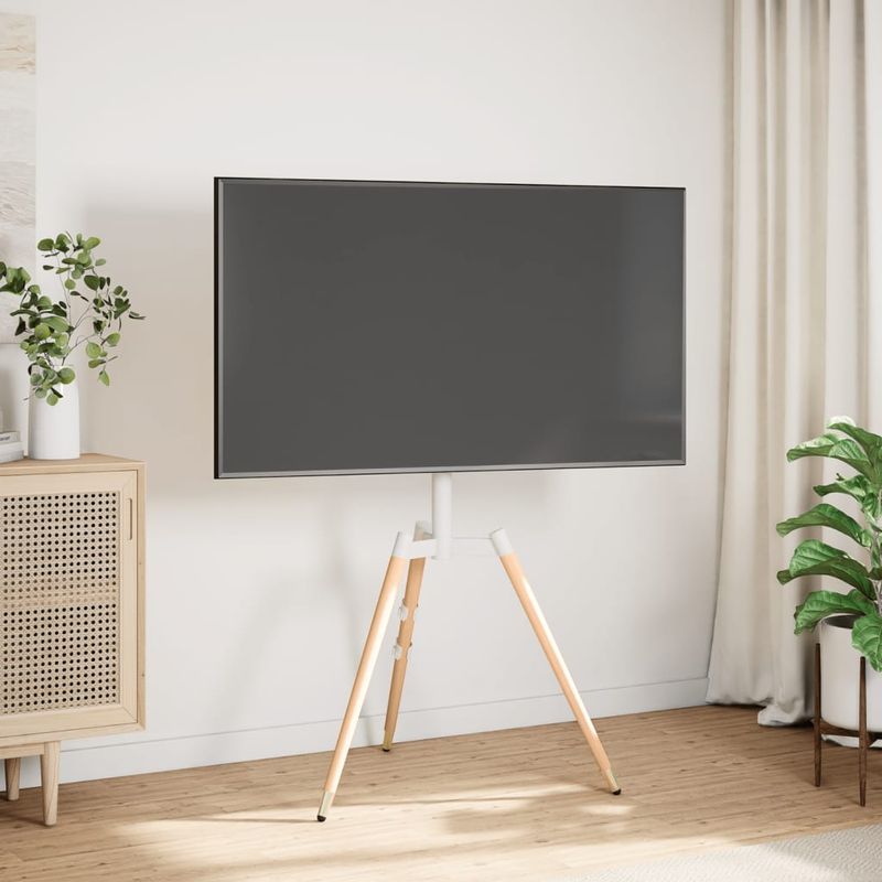 TV, Audio-Video si Foto - Accesorii TV si audio - Suporturi TV - Trepied TV pentru ecran de max. 37-65 inci VESA 400x400 mm 40kg, maro - Infinity.ro
