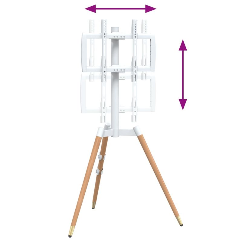 TV, Audio-Video si Foto - Accesorii TV si audio - Suporturi TV - Trepied TV pentru ecran de max. 37-65 inci VESA 400x400 mm 40kg, maro - Infinity.ro
