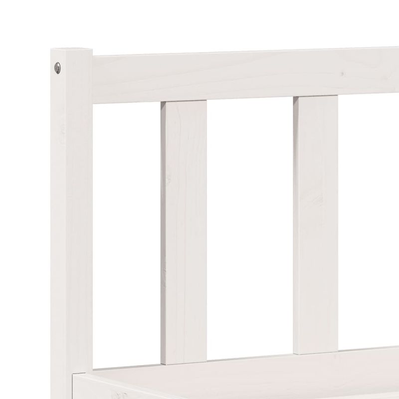 Casa si Gradina - Mobilier - Paturi si accesorii - Paturi - Cadru pat foarte lung fara saltea alb 180x210 cm lemn masiv pin - Infinity.ro