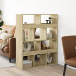 Casa si Gradina - Mobilier - Biblioteci si rafturi - Biblioteci - Separator camera, stejar sonom, 100x33x125,5 cm, lemn prelucrat - Infinity.ro
