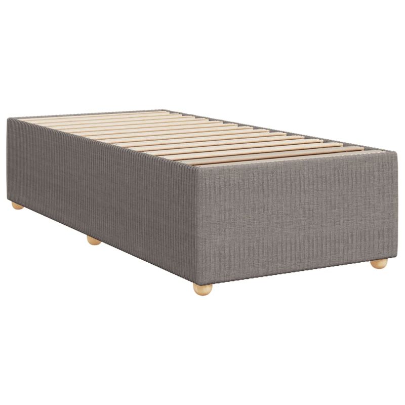 Casa si Gradina - Mobilier - Paturi si accesorii - Paturi - Cadru de pat, gri taupe, 80x200 cm, material textil - Infinity.ro