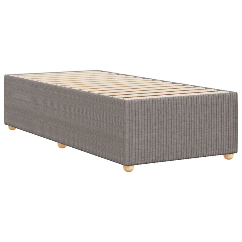 Casa si Gradina - Mobilier - Paturi si accesorii - Paturi - Cadru de pat, gri taupe, 80x200 cm, material textil - Infinity.ro