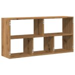 Casa si Gradina - Mobilier - Biblioteci si rafturi - Rafturi - Raft de perete, lemn artizanal, 100x25x50 cm, lemn prelucrat - Infinity.ro