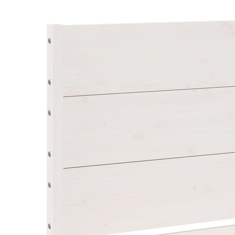Casa si Gradina - Mobilier - Paturi si accesorii - Paturi - Cadru pat foarte lung fara saltea, alb, 140x220 cm lemn masiv - Infinity.ro