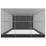 Petshop - Accesorii petshop - Culcusuri si custi - Tarcuri si colivii - Voliera de pasari cu extensie, argintiu, 911x303x216 cm, otel - Infinity.ro