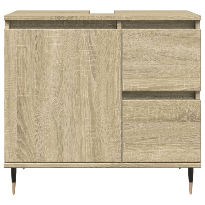 Casa si Gradina - Mobilier - Seturi de mobilier - Seturi baie - Set mobilier de baie, 3 piese, stejar sonoma, lemn prelucrat - Infinity.ro