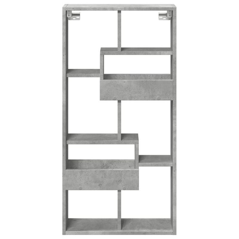 Casa si Gradina - Mobilier - Biblioteci si rafturi - Rafturi - Dulap de perete, gri beton, 50x15x100 cm, lemn prelucrat - Infinity.ro