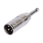 TV, Audio-Video si Foto - Accesorii TV si audio - Cabluri si adaptoare audio - Adaptor 3 pini XLR tata - JACK 6.35 mm tata MONO metal BST 18-5575 - Infinity.ro