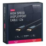 TV, Audio-Video si Foto - Accesorii TV si audio - Cabluri si adaptoare audio - Cablu Profesional DisplayPort - DisplayPort 15m v1.2a 4K 60Hz 21.6Gbit/s AWG24 OFC Clicktronic 70716 - Infinity.ro