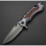 Sport si Outdoor - Camping - Cutite, bricege si accesorii - Cutite si bricege - Cutit pliabil Foxter, tip briceag, 23 cm, otel inoxidabil, cu dispozitiv taiat centuri si spart geamuri - Infinity.ro