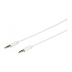 TV, Audio-Video si Foto - Accesorii TV si audio - Cabluri si adaptoare audio - Cablu mini JACK 3.5 mm tata tata 2m alb eSTUFF - Infinity.ro
