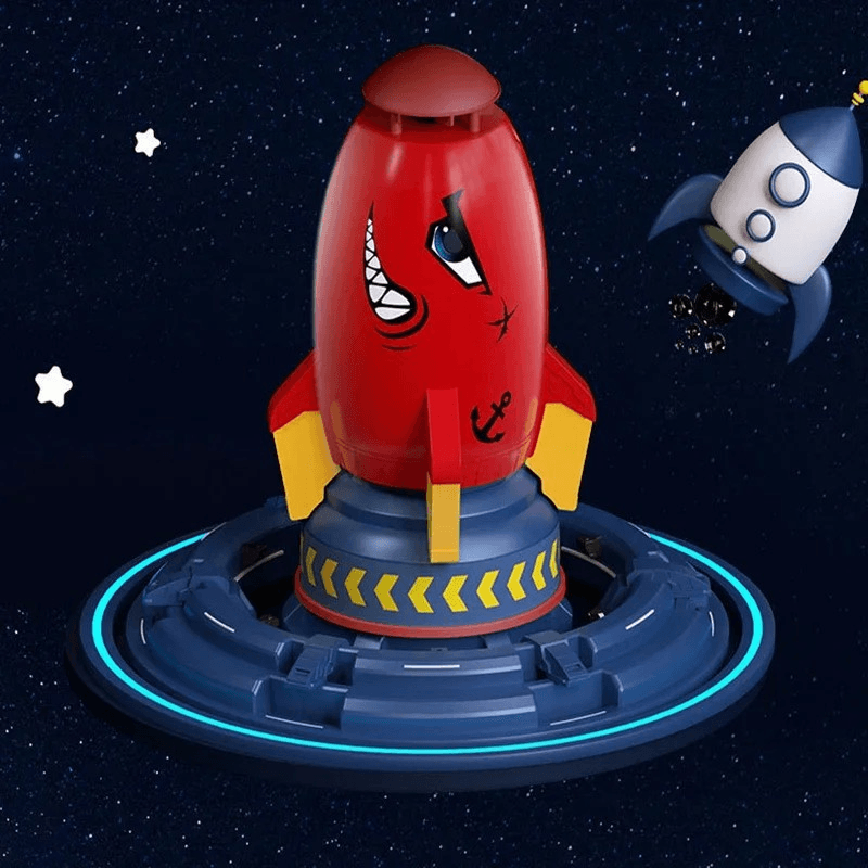 Jucarii, Copii si Bebe - Jucarii si jocuri - Jucarii & jocuri educative - Jucarii interactive - Stropitor de gradina cu racheta, jucarie de gradina, dimensiuni 10,4x28,4cm, culoare Rosu ABYZ™ - Infinity.ro