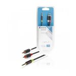 TV, Audio-Video si Foto - Accesorii TV si audio - Cabluri si adaptoare audio - Cablu audio Jack stereo 3.5 mm tata - tata 1m gri Konig - Infinity.ro
