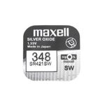 Casa si Gradina - Electrice - Accesorii electrice - Baterii, acumulatori si incarcatoare - Baterie ceas Maxell SR421SW V348 1.55V oxid de argint 1buc - Infinity.ro