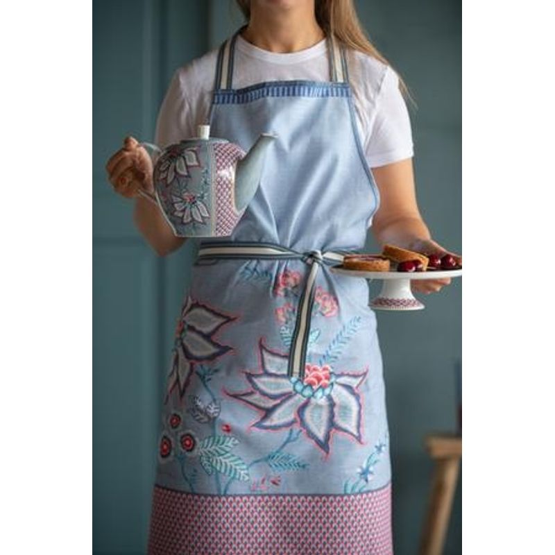 Casa si Gradina - Bucatarie si vesela - Vase pentru gatit - Ceainice si infuzoare - Ceainic din portelan, Pip Studio, Light Blue, 1.6l, colectia Flower Festival - Infinity.ro