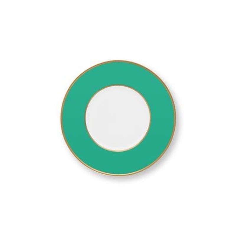 Casa si Gradina - Bucatarie si vesela - Cani si pahare - Cani si cesti - Cana espresso cu farfurioara, Pip Studio, 220 ml, colectia Pip Chique, Gold-Green - Infinity.ro