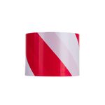 Carti si Birotica - Birotica - Accesorii de birou - Benzi adezive - Banda de avertizare, rosu / alb, 100 m x 75 mm, Geko G01827 - Infinity.ro