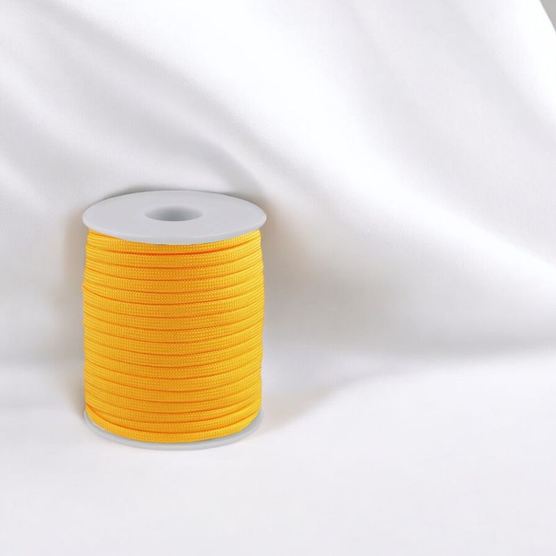 Casa si Gradina - Decoratiuni - DIY - Articole mercerie - Cordelina paracord Crisalida, diametru 4 mm, 23 m, Galben - Infinity.ro