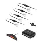 Auto si Moto - Electronice auto - Senzori de parcare - Sistem parcare display LED 4 senzori albi PEIYING - Infinity.ro