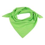 Fashion, accesorii si bijuterii - Femei - Accesorii femei - Esarfe si fulare femei - Esarfa din bumbac Crisalida, imprimeu buline, 65 x 65 cm, Verde - Infinity.ro
