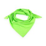 Fashion, accesorii si bijuterii - Femei - Accesorii femei - Esarfe si fulare femei - Esarfa din bumbac Crisalida, imprimeu buline, 65 x 65 cm, Verde - Infinity.ro