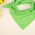 Fashion, accesorii si bijuterii - Femei - Accesorii femei - Esarfe si fulare femei - Esarfa din bumbac Crisalida, imprimeu buline, 65 x 65 cm, Verde - Infinity.ro