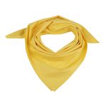 Fashion, accesorii si bijuterii - Femei - Accesorii femei - Esarfe si fulare femei - Esarfa din bumbac Crisalida, imprimeu buline, 65 x 65 cm, Galben - Infinity.ro