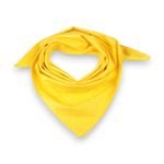Fashion, accesorii si bijuterii - Femei - Accesorii femei - Esarfe si fulare femei - Esarfa din bumbac Crisalida, imprimeu buline, 65 x 65 cm, Galben - Infinity.ro
